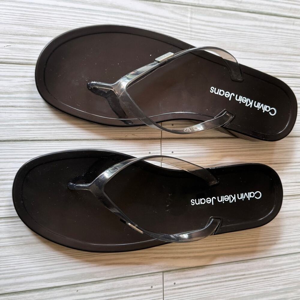 Calvin Klein Jeans Black Flip Flops